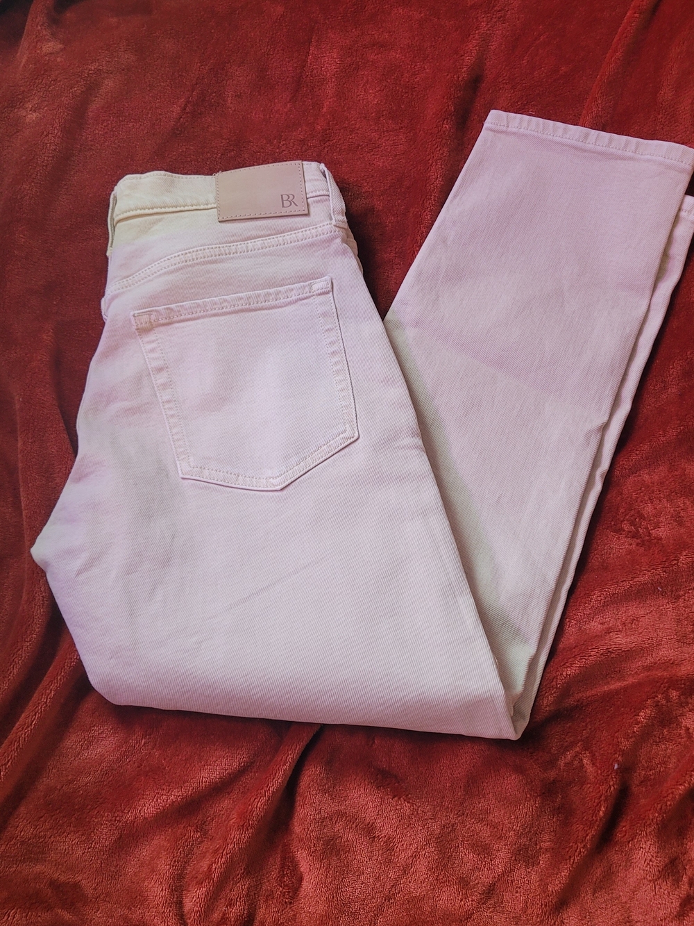 Banana Republic Beige Straightcut 27 Petite Jeans